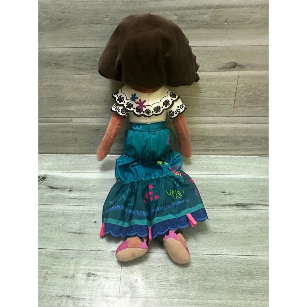 Disney Mirabel Embroidered Teal Dress Plush Doll with Pink Shoes